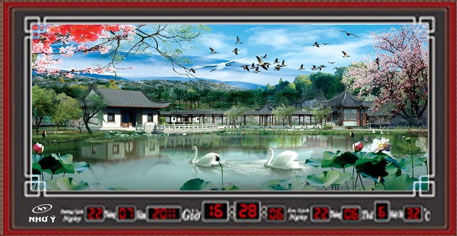Tranh lịch vạn niên-Phong cảnh-DH210 – Siêu Thị Tranh Đẹp