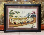 Tranh thêu tay , Đồng Quê – T086