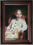 Chủ tịch Hồ Chí Minh,trong điện Kremlin (tranh đá quý -TD127)