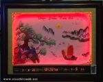 Tranh lịch thêu đèn led, Thuận Buồm Xuôi Gió -2066