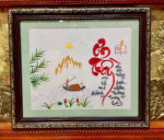 Tranh thêu thư pháp – Ơn Thầy -F32