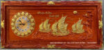 Tranh gỗ hương đỏ, Thuận buồm xuôi gió – 4806