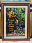 Tranh thêu thư pháp chữ Nhẫn- F31