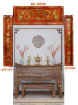 Bộ Hoành Phi Câu Đối Đức Lưu Quang, gỗ Hương đỏ – TG290