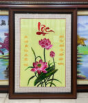 Tranh thêu thư pháp chữ Lộc -F029